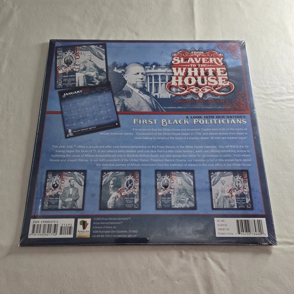 From Slavery To The White House 2010 16-Month Calendar Obama SEALED